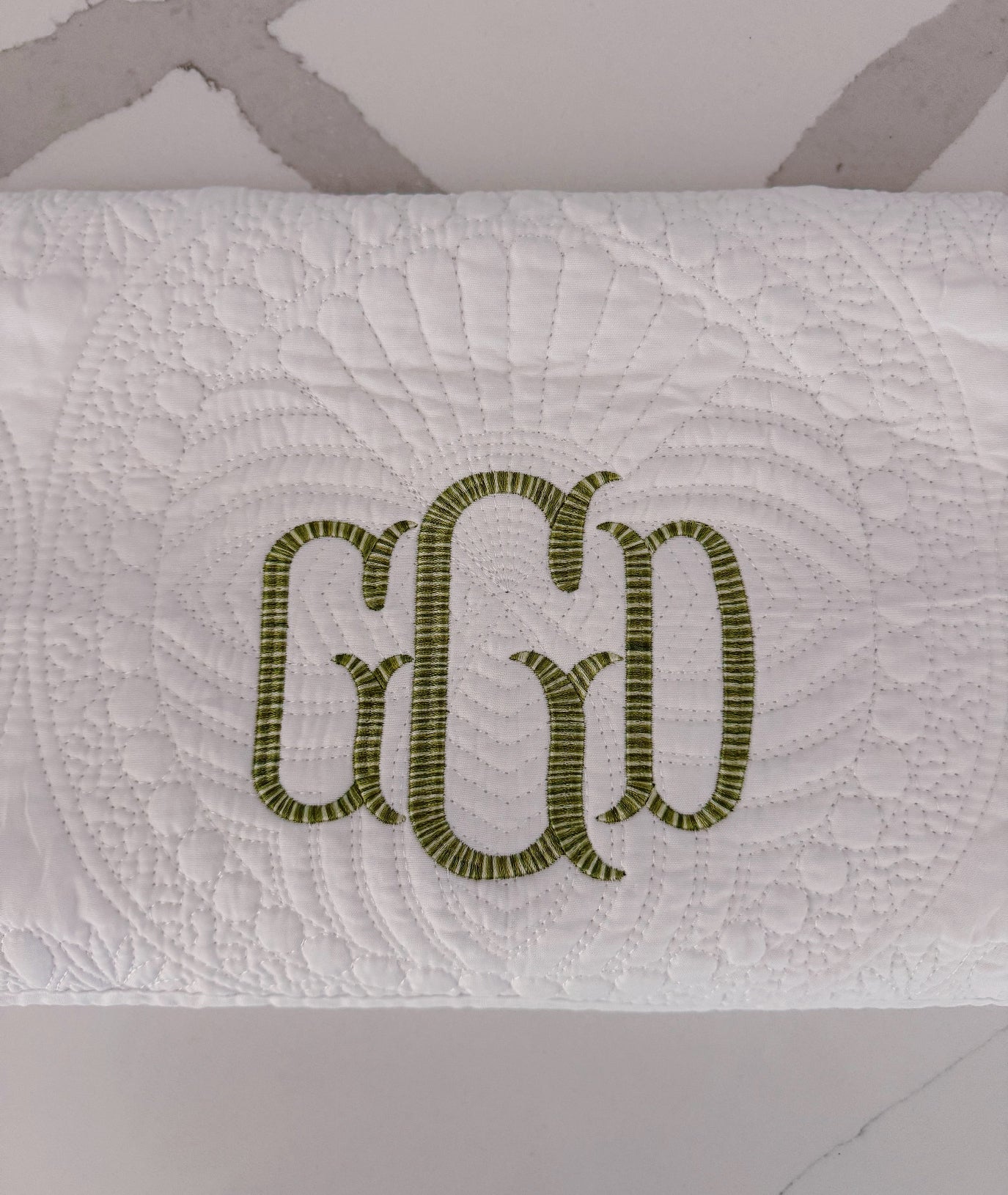 Monogrammed Baby Quilt