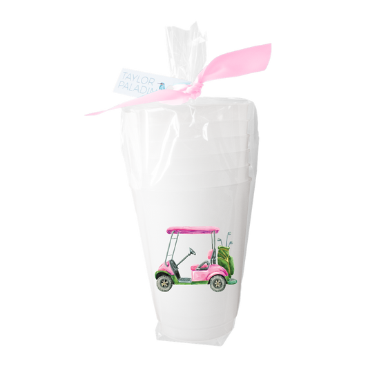 Golf Cart Frosted Cup